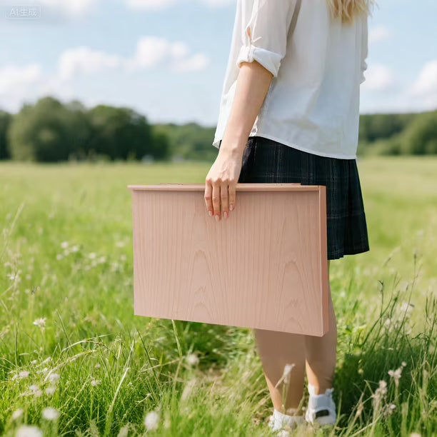 Miratuso Caballete de Mesa A3 de Madera de Haya – Plegable y Ajustable