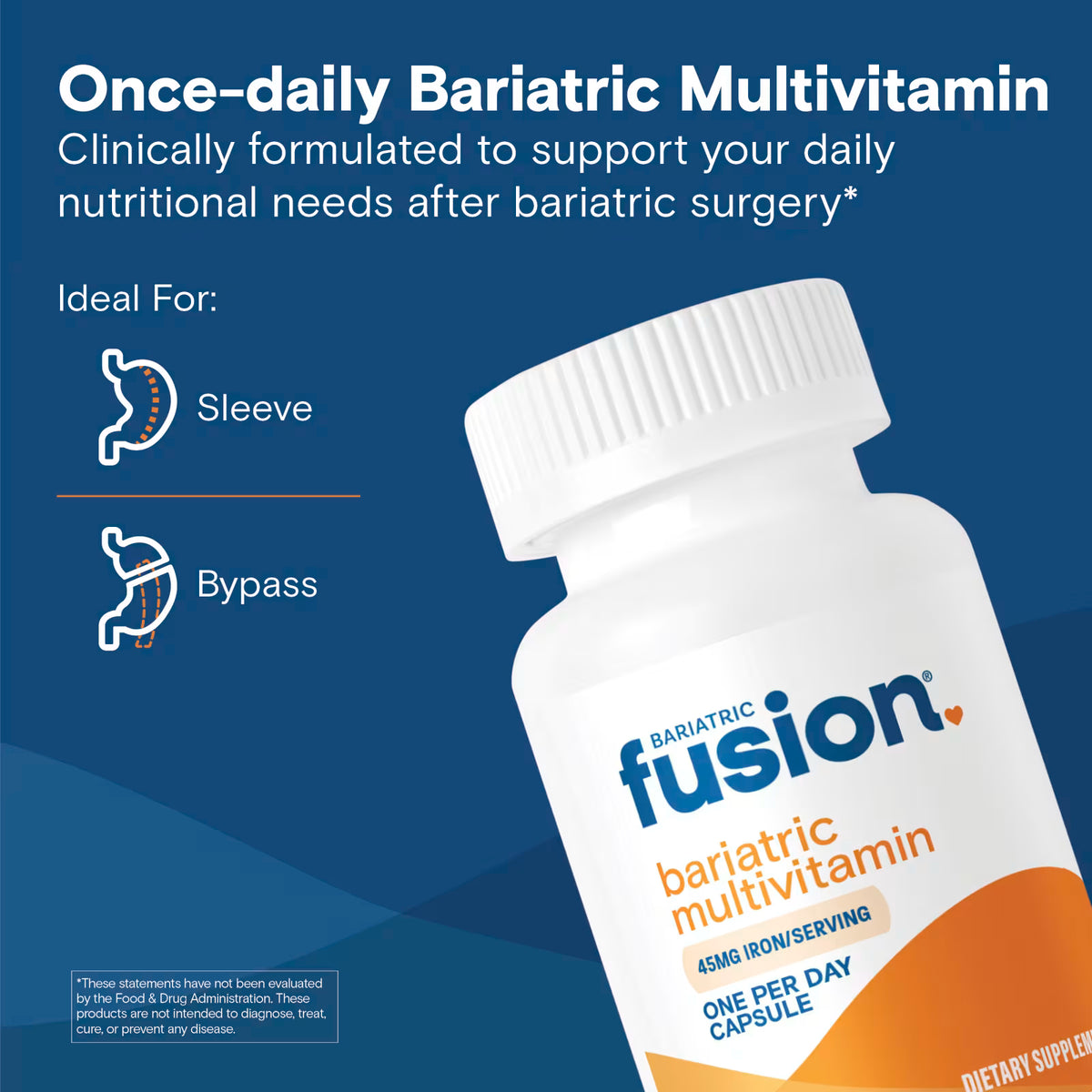 Bariatric Fusion Multivitamínico Bariátrico con Hierro 45 mg – 30 Cápsulas