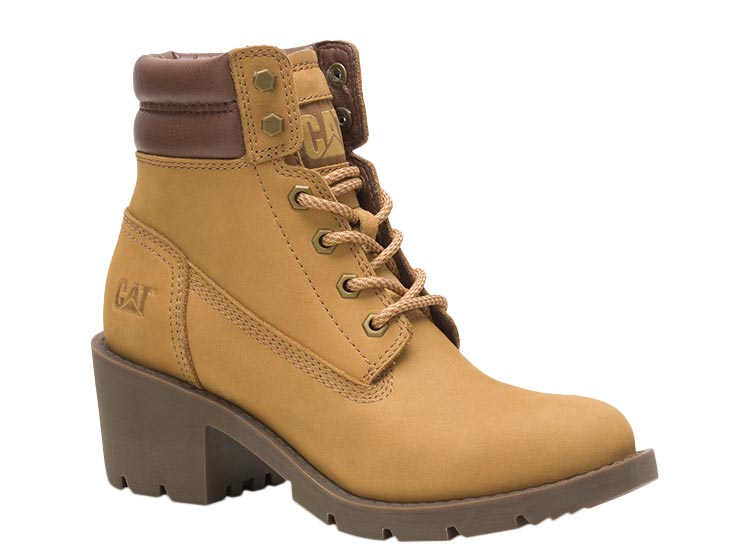 Rewrite Botin Mujer Pastime Botines Mujer CAT Cuero CAanela