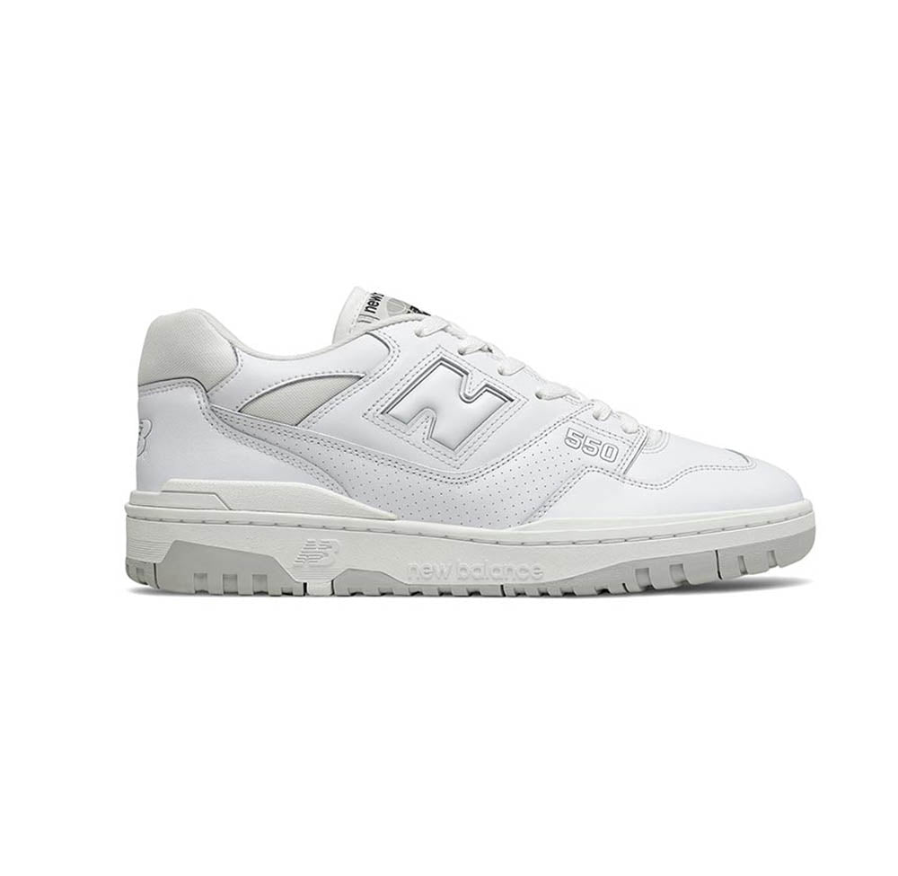 ZAPATILLAS UNISEX NEW BALANCE URBANO BLANCO BB550PB1 CUERO