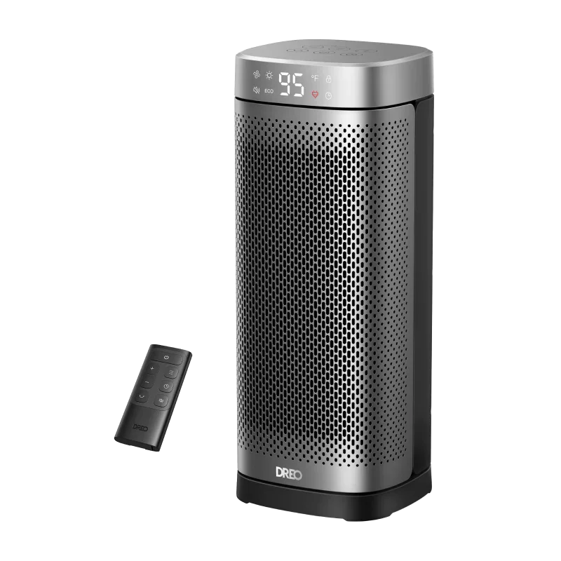 Calefactor Eléctrico Cerámico DREO Solaris Slim H2 1500W con Control Remoto (120V)