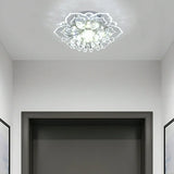 Lampara De Techo Led De Cristal tipo Flor de cristal Moderno