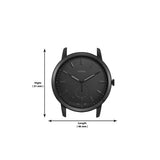 Reloj Fossil Minimalist FS5447 de Acero Inoxidable y Cuero Negro