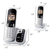 Teléfono Inalámbrico Panasonic KX-TGC222S DECT 6.0 Plateado 110V