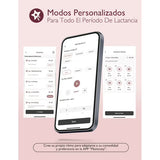 Momcozy Extractor de Leche Eléctrico Portátil Mobile Flow|M9, 1 Paquete, Rojo