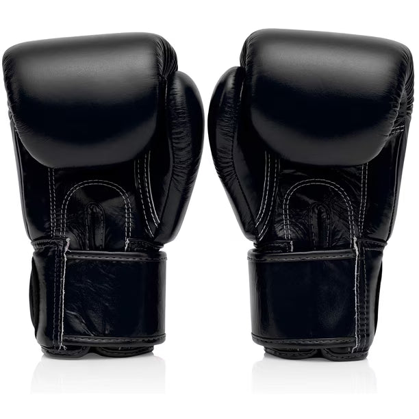 Guantes de Boxeo Fairtex BGV1 Black | Cuero Premium para Boxeo y Muay Thai