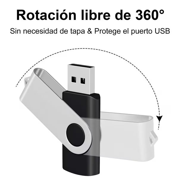 Pack de 5 Unidades, Pendrive de 64 GB Memoria USB Metálico USB 2.0