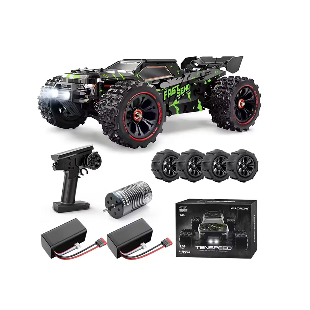 Camión RC Wiaorchi 1/14 Sin Escobillas 80 km/h Batería 3S Impermeable