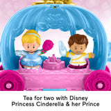 Disney Princess Juego para Niños Pequeños con Caballo y Figuras, Little People, Auto de Baile de Cenicienta
