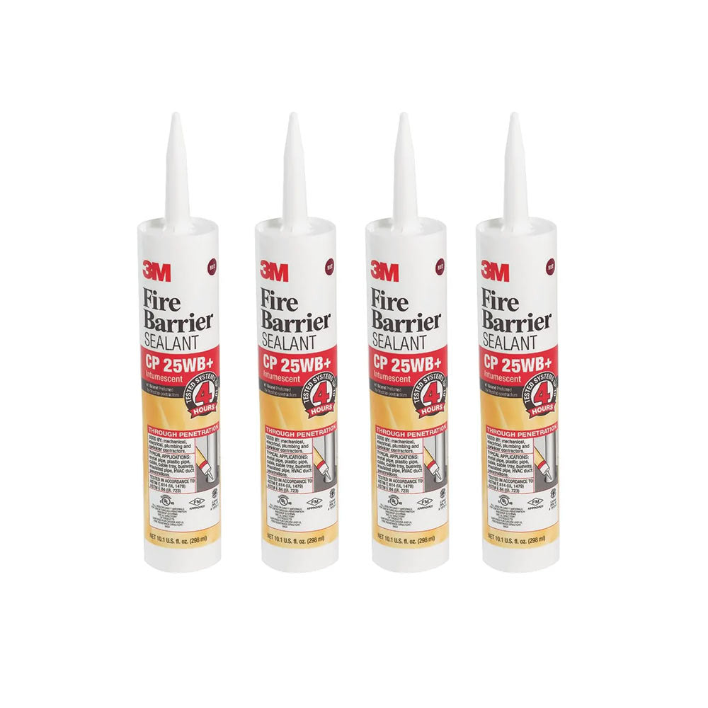 3M CP 25WB+ Sellador Cortafuego Intumescente 300 ml – Pack de 4