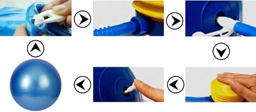 Pelota de Ejercicio BalanceFrom  Antideslizante Azul 65 cm con Inflador