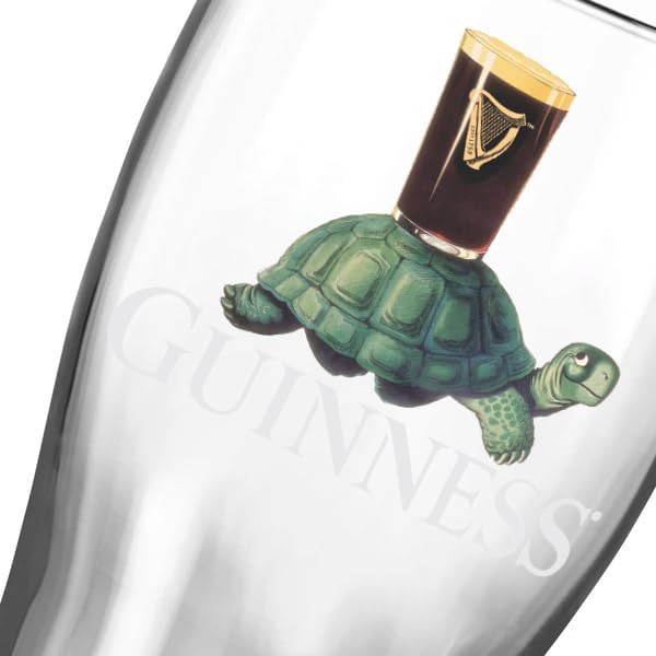 Set de Vasos Guinness Tulip Pint 20 oz | Flying Toucan & Tortoise | Pack de 2 | Merchandise Oficial | Nuevo