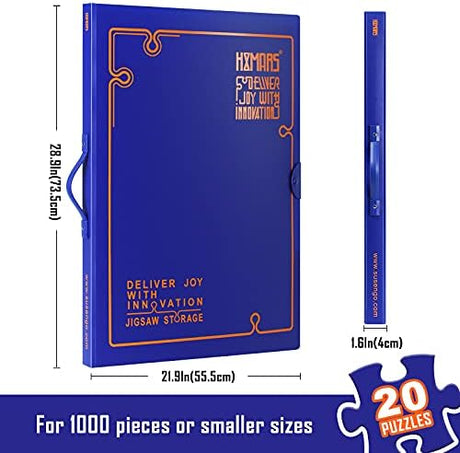 HXMARS Carpeta de almacenamiento de rompecabezas para 500-1000 piezas