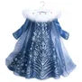 Vestido Da Elsa Fantasia Princesa Infantil FROZEN 2
