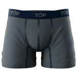 TOP Boxer Medio Algodón Color Pack 5. Gama Azul Oscuro