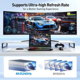 Cable Matters USB-C a DisplayPort 1.4 1 Metro 8K 60Hz 4K 240Hz Negro