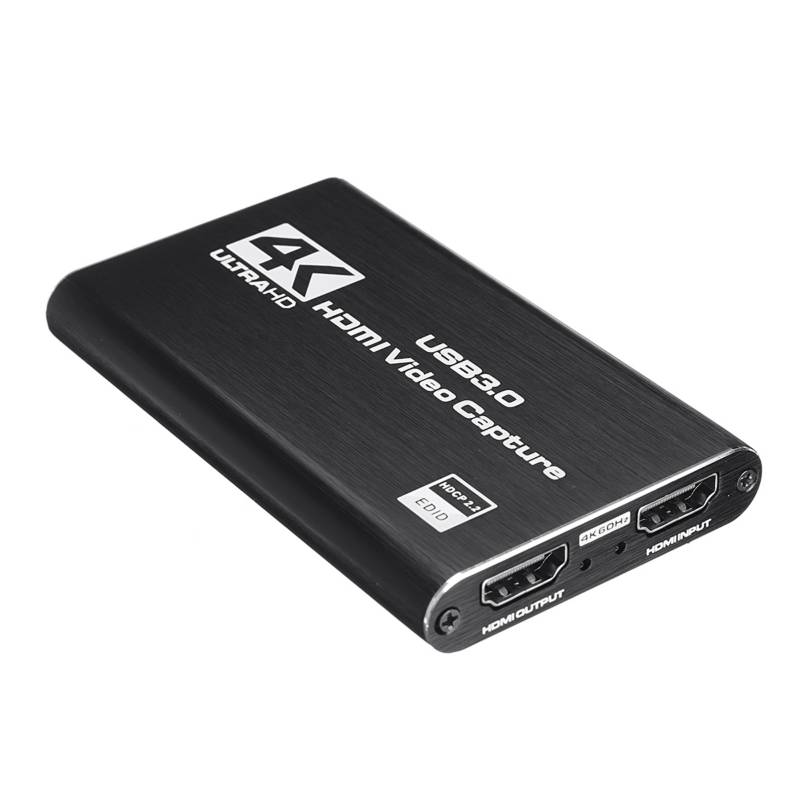 Capturadora de Vídeo 4K HDMI Streaming USB 3.0 - Negro