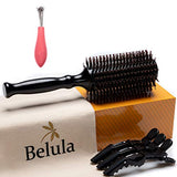 Belula Cepillo Redondo 2" con Cerdas de Jabalí para Brushing + Accesorios