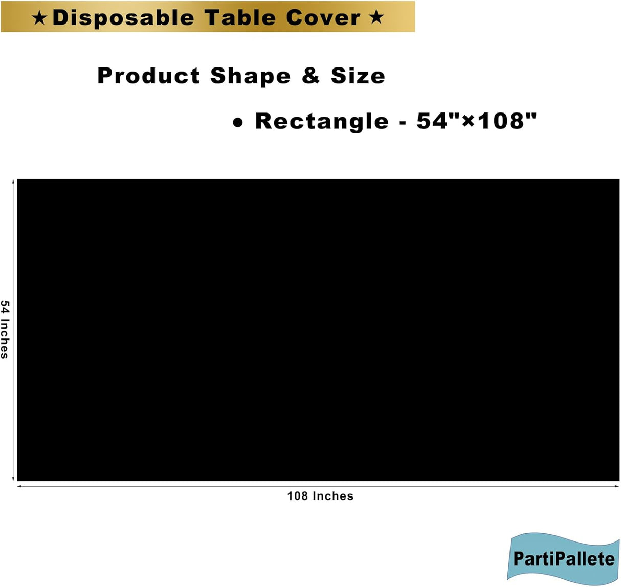 Paquete de 3 manteles de plástico de alta calidad desechables de 2.74 x 1.34 mts