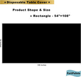 Paquete de 3 manteles de plástico de alta calidad desechables de 2.74 x 1.34 mts