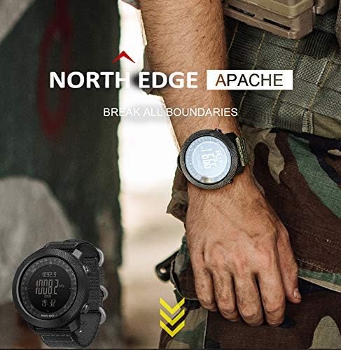 Relojes tácticos deportivos North Edge Apache para hombres