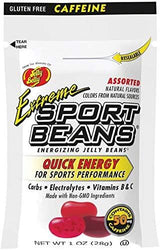 Jelly Belly Extreme Sport Beans, caramelos con cafeína, sabores surtidos, paquete de 24, 28 g cada uno