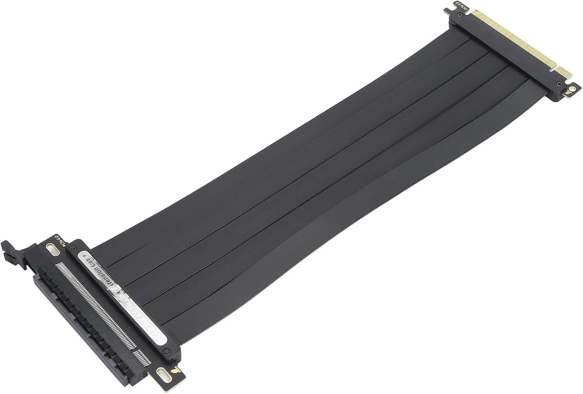 Cable Riser PCIe 4.0 x16 GOWENIC 25 cm 180° para Tarjeta Gráfica
