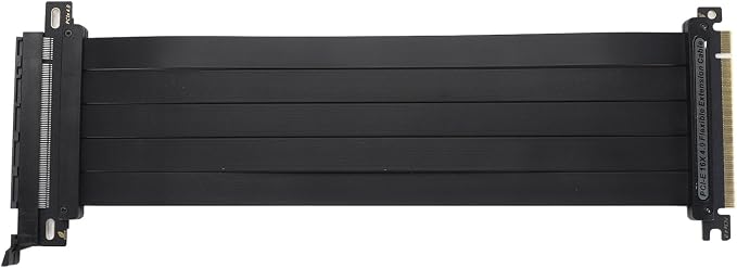 Cable Riser PCIe 4.0 x16 GOWENIC 25 cm 180° para Tarjeta Gráfica