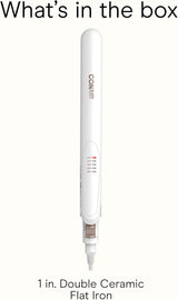 Conair - Plancha de cerámica doble alisador de pelo con pinza 110v