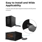 Creality Fan Extraction Kit para Ender Plus – Extractor de Humo y Ventilación