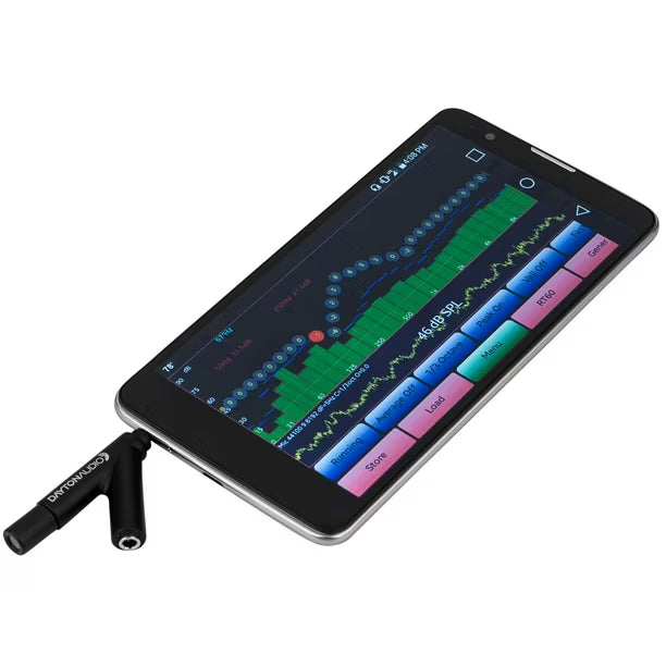 Micrófono de medición Dayton Audio iMM-6 para iPhone/Android