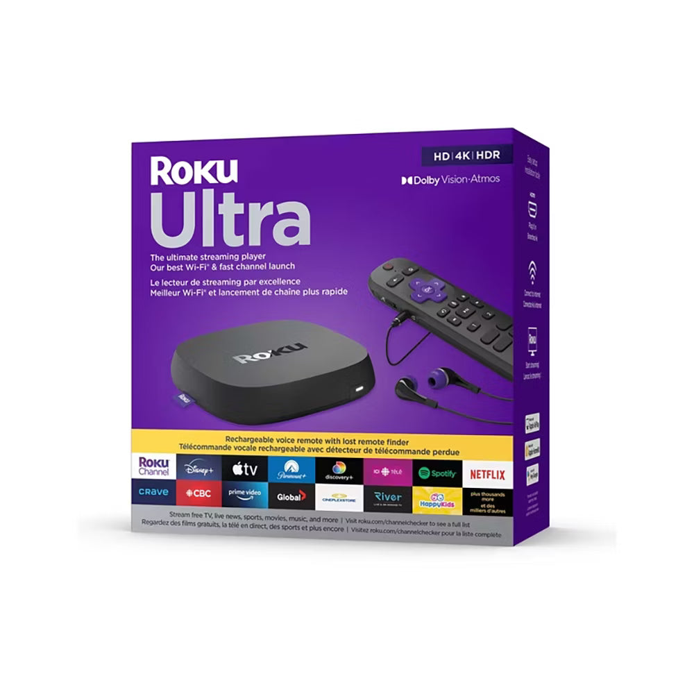 Roku Ultra LT 4K HDR Streaming Player con Control por Voz