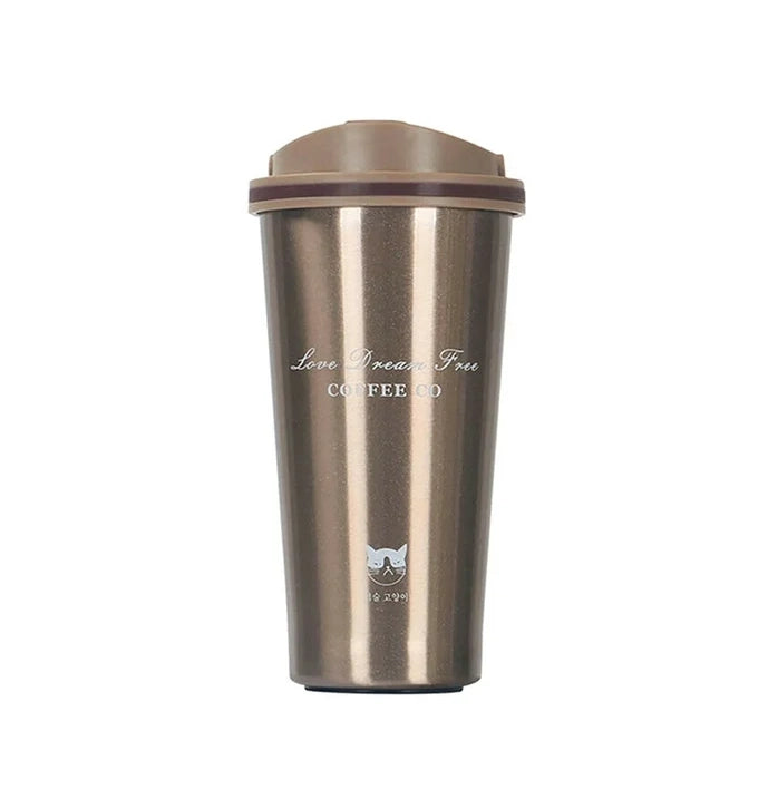 Taza de café de acero inoxidable para coche de 500 ml