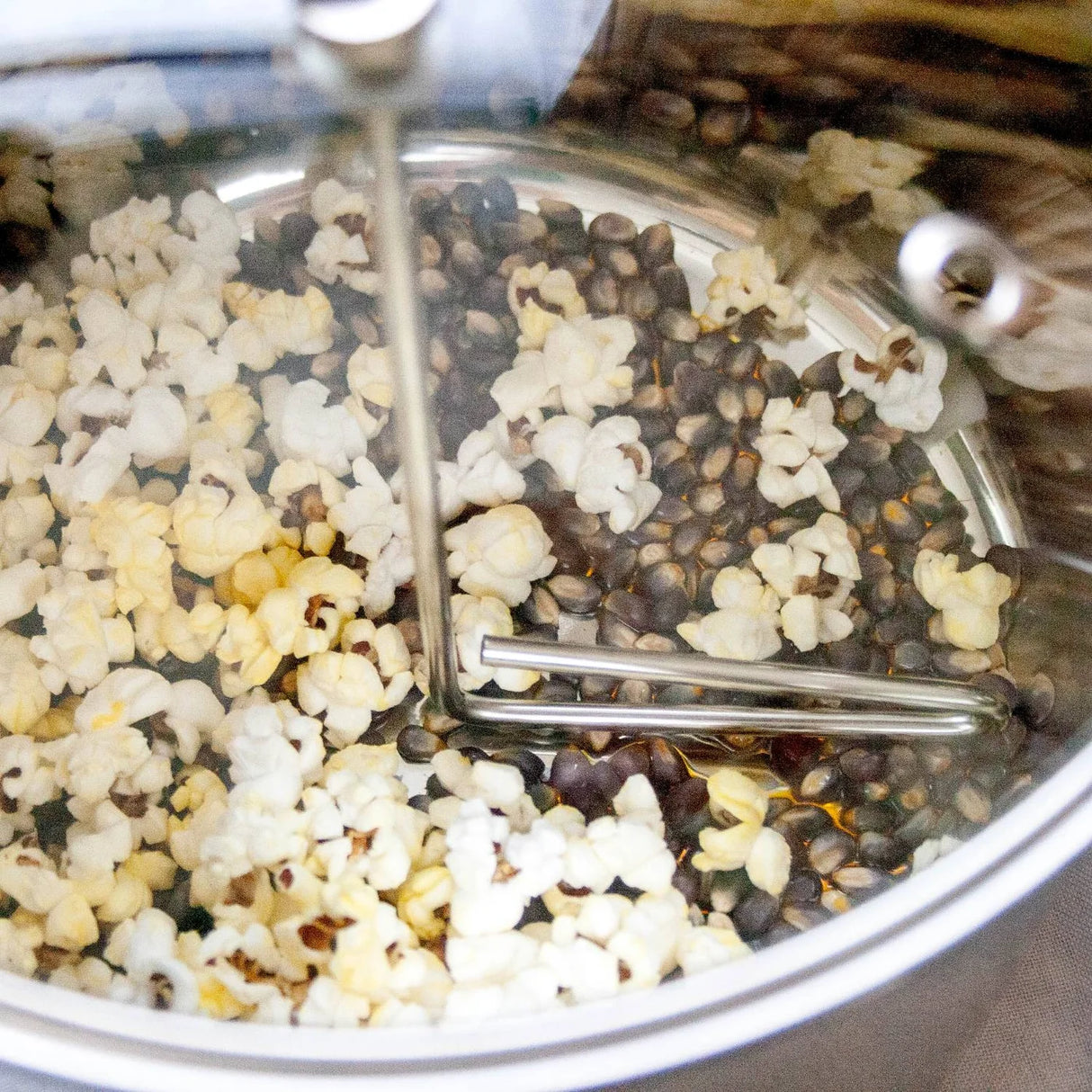 Lehman's All Popped! No Measure! Popcorn Popper – Olla para Palomitas de Maíz en Cocina 4,5 L