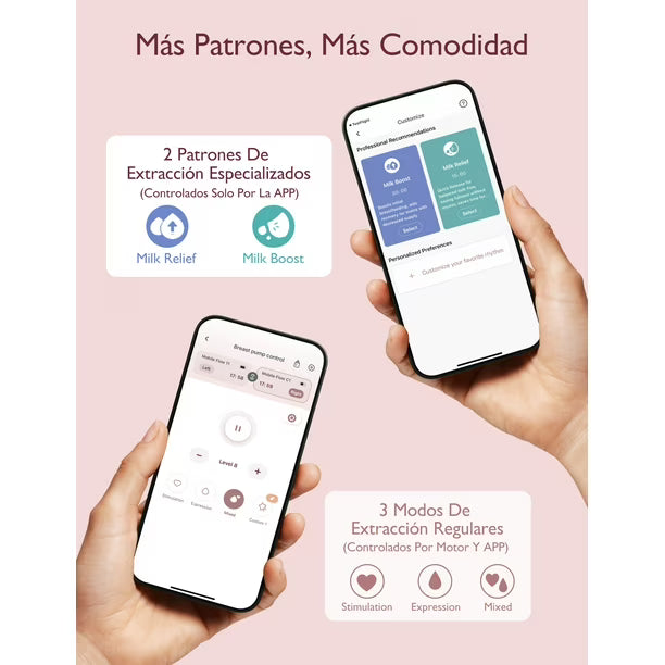 Momcozy Extractor de Leche Eléctrico Portátil Mobile Flow|M9, 1 Paquete, Rojo