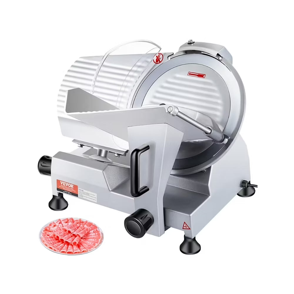 Cortadora de Carne Eléctrica Comercial VEVOR 10" 240W | Nueva | 120V