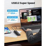 ORICO Carcasa SSD M.2 NVMe/SATA USB-C 3.2 Gen 2 – 10 Gbps