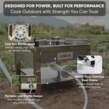Cocina con Quemador de Propano GasOne B-5308S de Acero Inoxidable