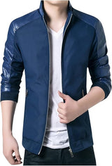 Chaqueta Hombre Drill Eco Cuero Forrada Casual Ropa