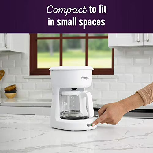 Mini cafetera preparación de 5 tazas blanca 110V