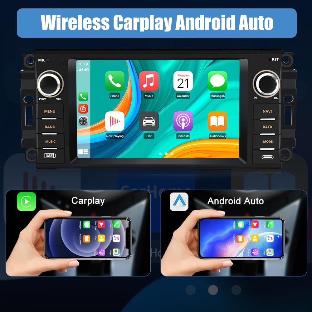 Radio Multimedia para Auto Litillbuly 7" Android 13 – CarPlay, Android Auto y Cámara de Retroceso