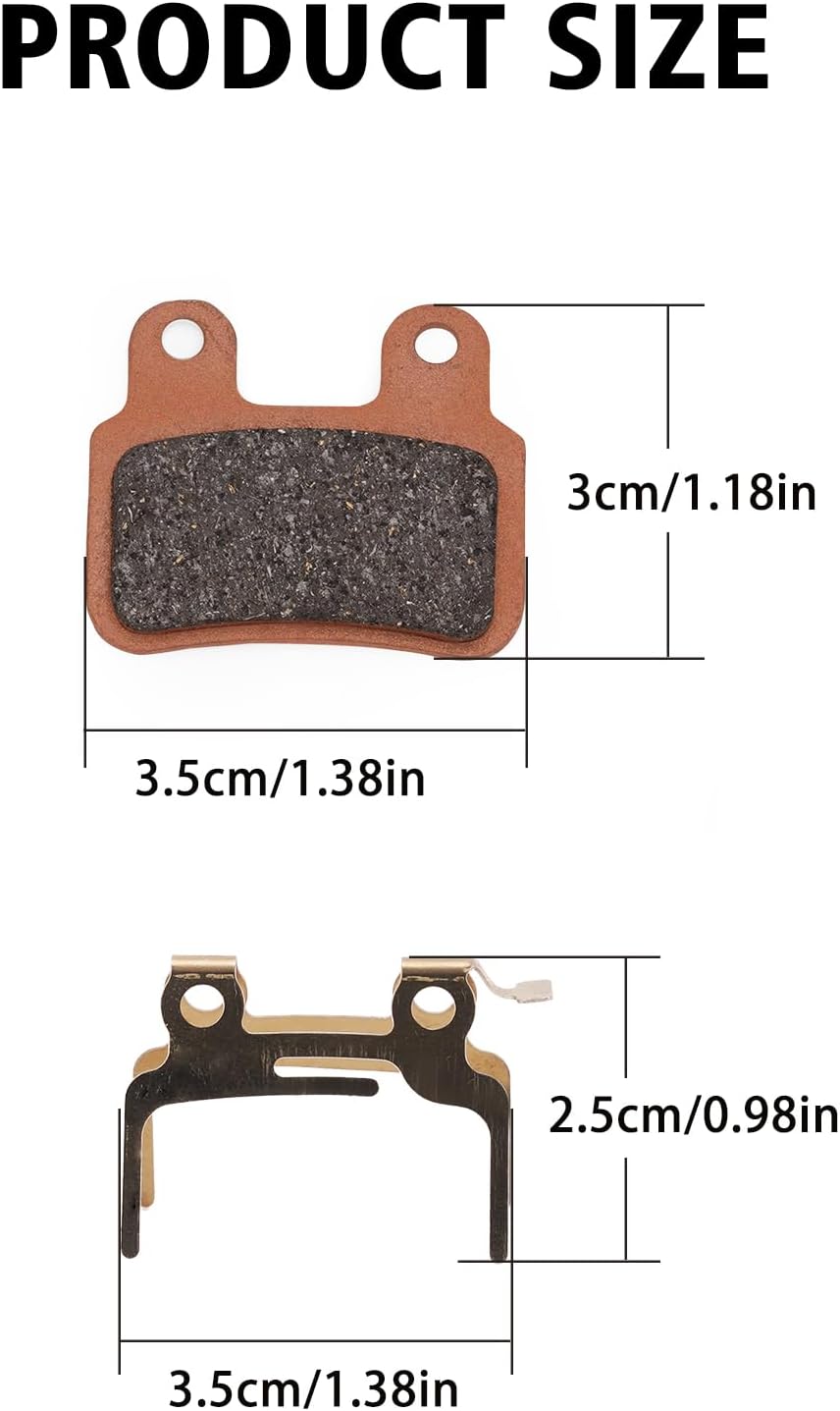 Pastillas de Freno de Cerámica para Bicicleta Eléctrica Ridstar Q20 | Delanteras y Traseras | Repuesto Premium