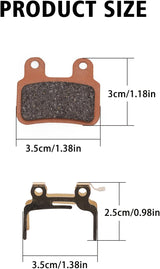 Pastillas de Freno de Cerámica para Bicicleta Eléctrica Ridstar Q20 | Delanteras y Traseras | Repuesto Premium