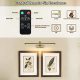 DESOOP Lámpara Inalámbrica para Cuadros 24" – LED Cálida Recargable con Control Remoto