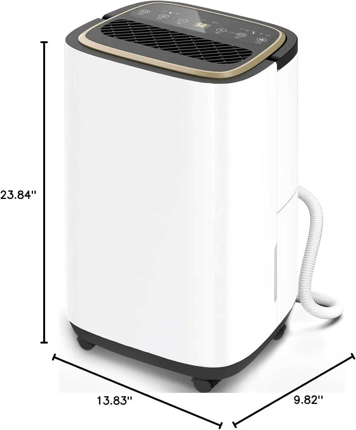 Huashong DML-C10A130P Deshumidificador 23,7 Litros, 215 W, 115 V – Open Box
