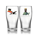 Set de Vasos Guinness Tulip Pint 20 oz | Flying Toucan & Tortoise | Pack de 2 | Merchandise Oficial | Nuevo