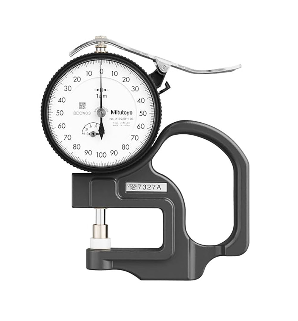 Mitutoyo 7327A / 2109AB-10 – Medidor de Espesor de Esfera 0-1 mm con Yunque Plano
