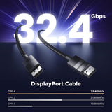 UGREEN Cable DisplayPort 8K certificado VESA de 10 pies