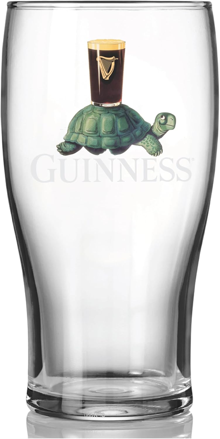 Set de Vasos Guinness Tulip Pint 20 oz | Flying Toucan & Tortoise | Pack de 2 | Merchandise Oficial | Nuevo