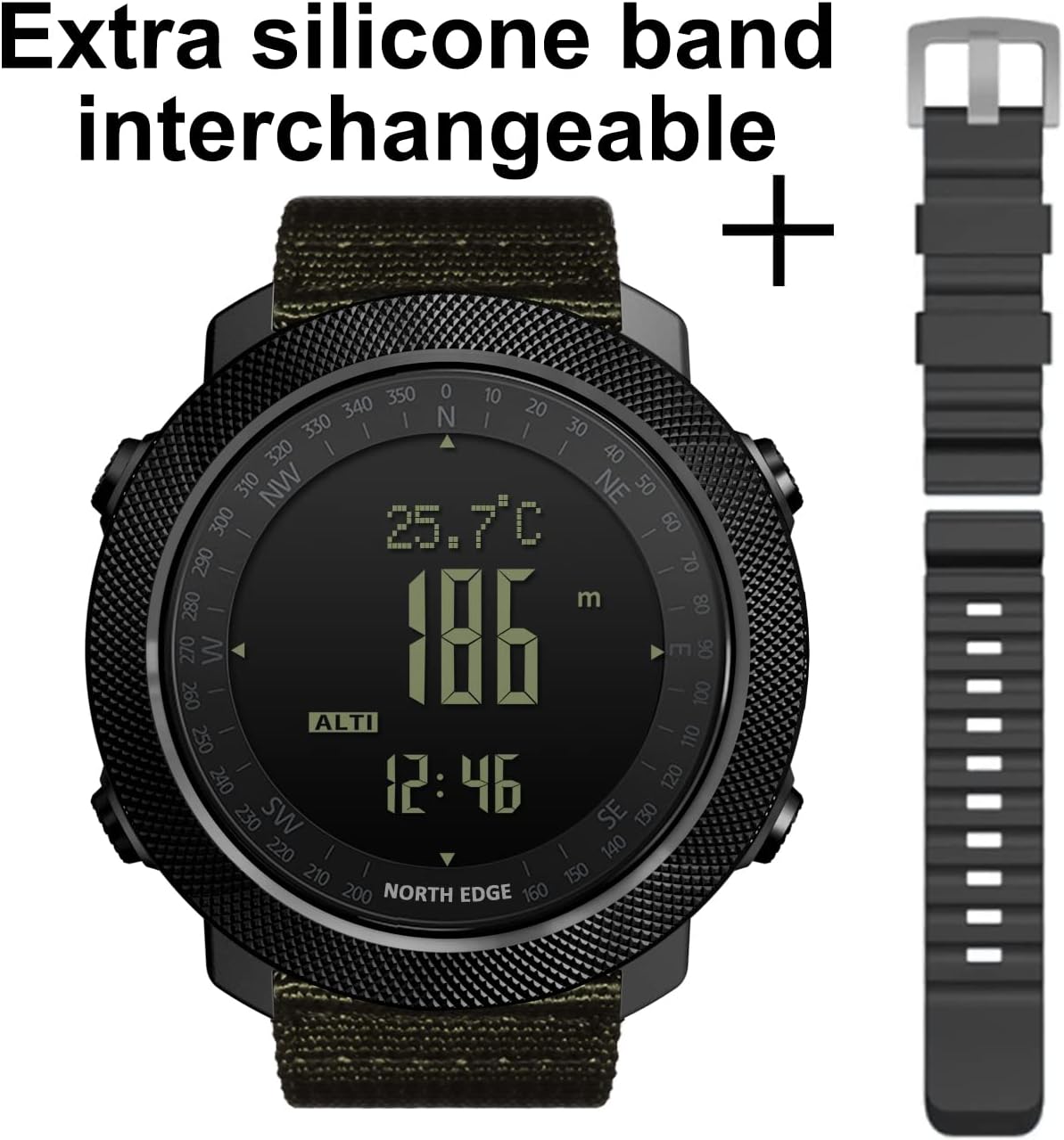 Relojes tácticos deportivos North Edge Apache para hombres